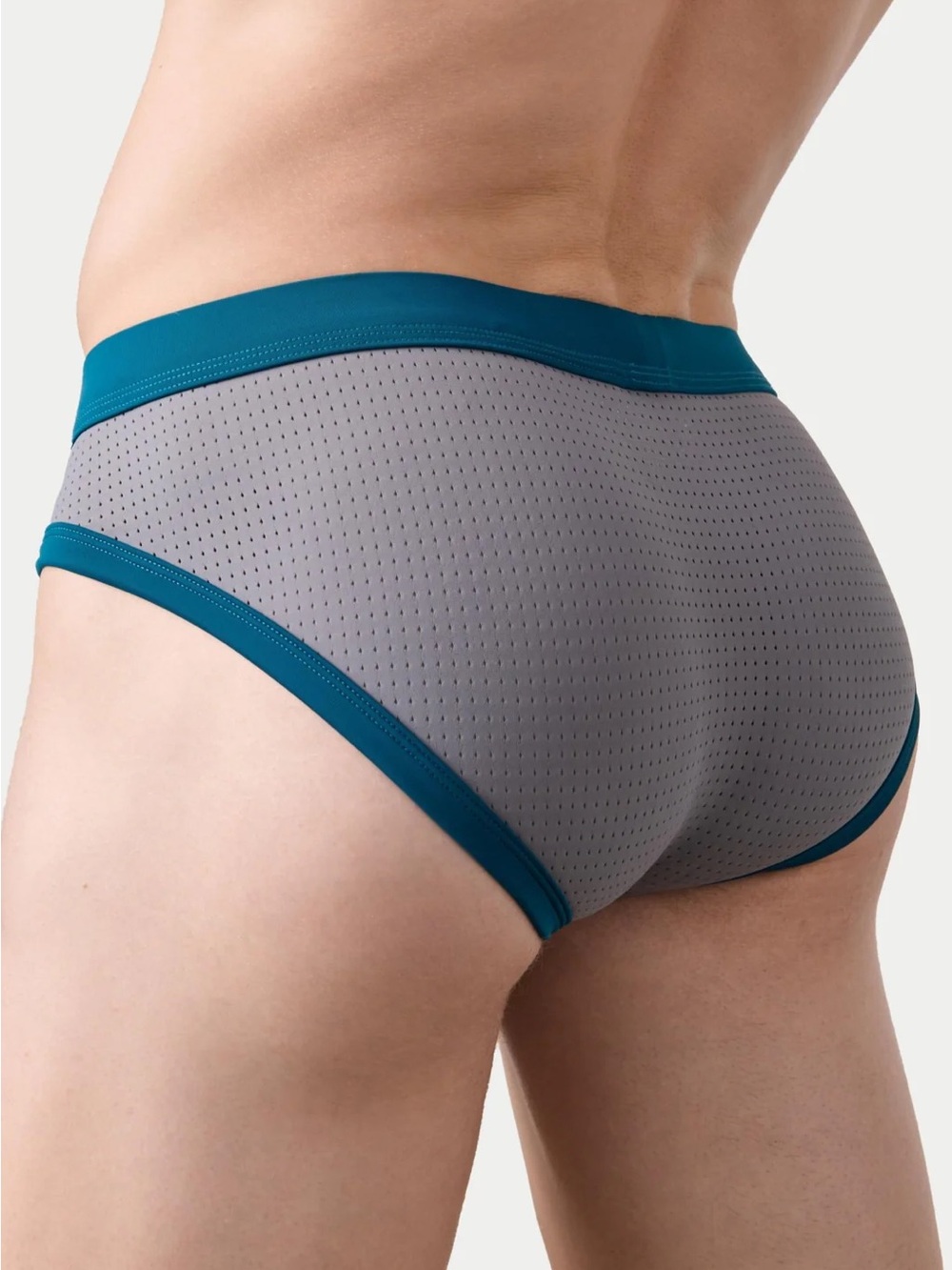 Awry AERO Mesh Brief, Gray, Large - Picture 6 of 9